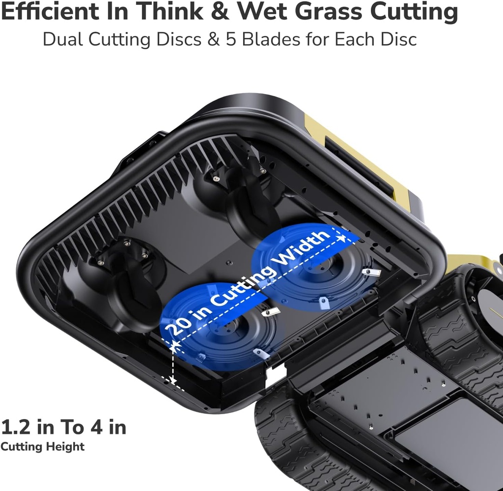 YARBO Robot Lawn Mower Module Works with Core, Rain Detection System (YARBO Core Sold Separately)