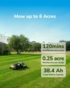 YARBO Robot Lawn Mower, Autonomous Robotic Lawnmower for Large Yard up to 6 Acres, 70% Steep Slopes, AI Multi-Zone Mapping, RTK GPS, Modular Design, Perimeter Wire Free