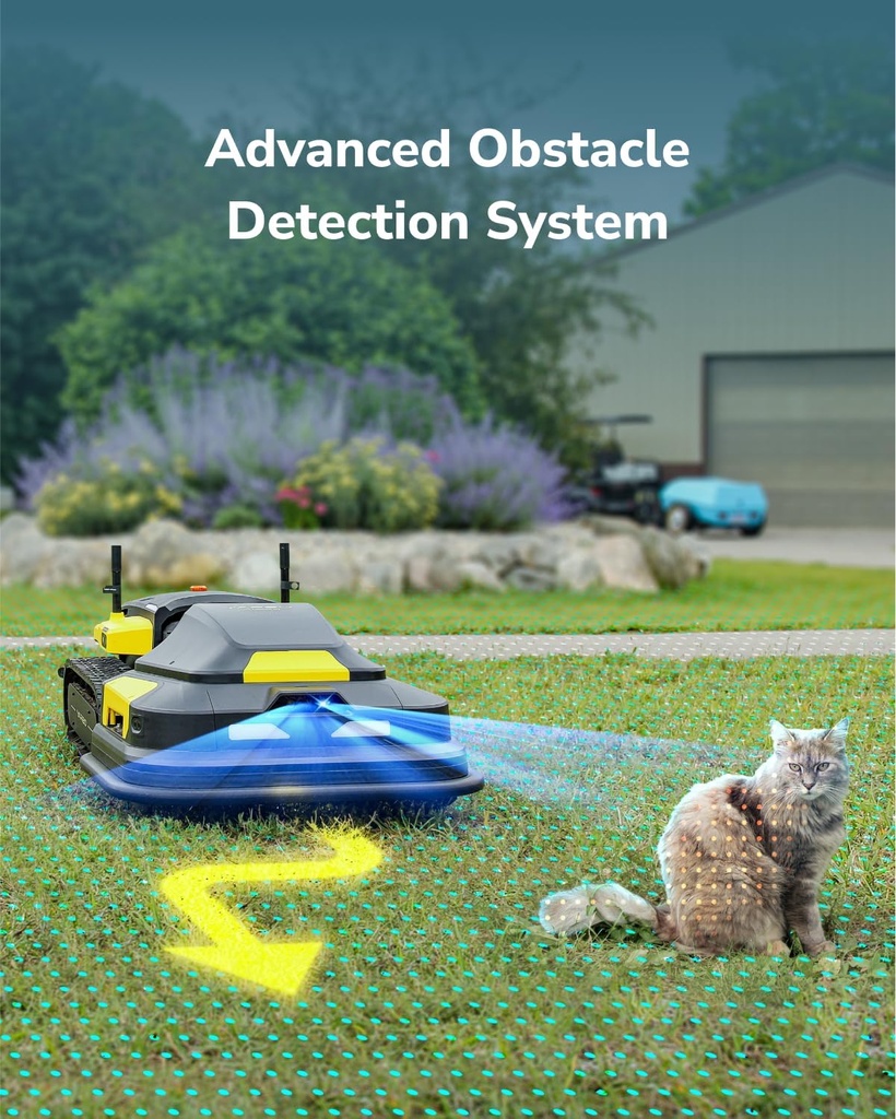 YARBO Robot Lawn Mower, Autonomous Robotic Lawnmower for Large Yard up to 6 Acres, 70% Steep Slopes, AI Multi-Zone Mapping, RTK GPS, Modular Design, Perimeter Wire Free