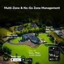 YARBO Robot Lawn Mower, Autonomous Robotic Lawnmower for Large Yard up to 6 Acres, 70% Steep Slopes, AI Multi-Zone Mapping, RTK GPS, Modular Design, Perimeter Wire Free