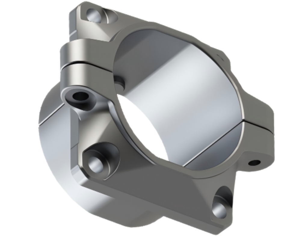 Arm split flange - lateral fixing component