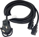 Parkworld NEMA 14-50P to (2) C19 Splitter Adapter Power Cord Output 20 Amp 250-Volt (12FT)