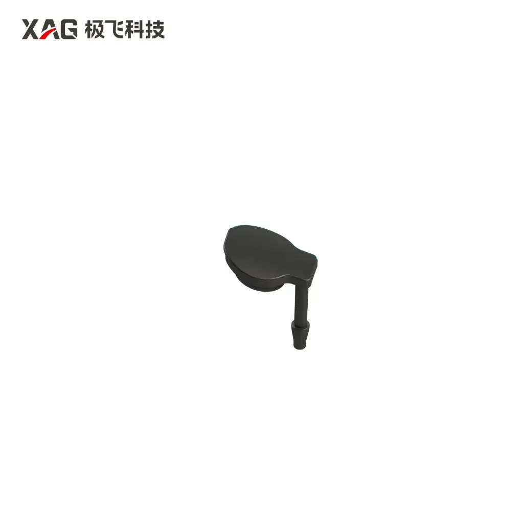 Rubber plug on the back shell of the handle