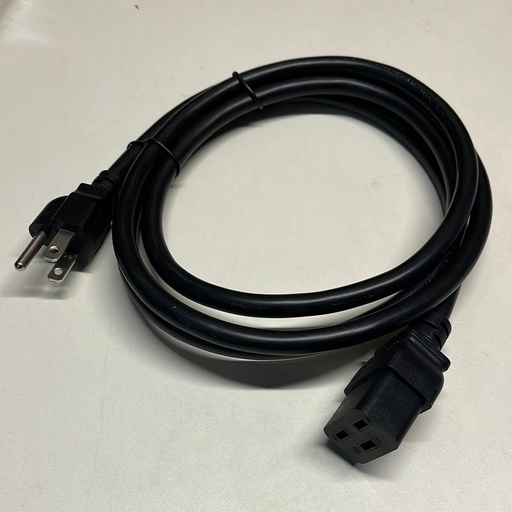 [B082YQW1H6] Power Cord Extension, NEMA 5-15P to C19,6ft/1.8m, 3X14 AWG(2.08mm2), 16A, 110-250V,UL Listed,UPS Supply Power Cord (5-15P to C19,6ft)