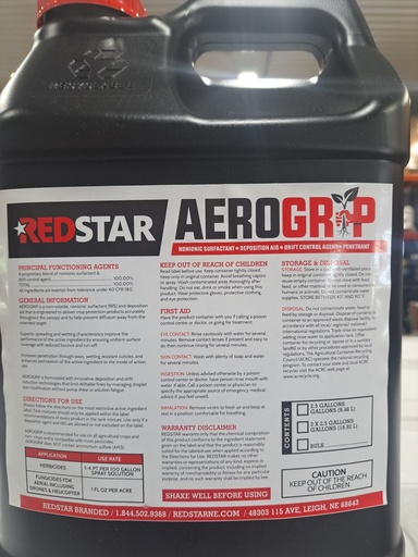 [aerogrip-2.5] AeroGrip Adjuvant designed specifically for drone and aerial application